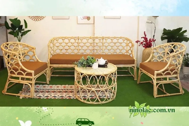 Nội Thất Phong Cách 5 Sao - sofa mây Thái Nguyên 